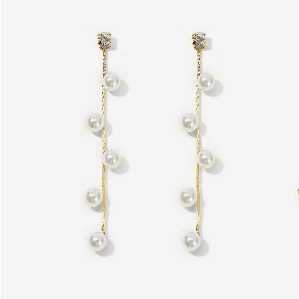 3/$30 Faux Pearl Decor Drop Earrings - Picture 4 of 7